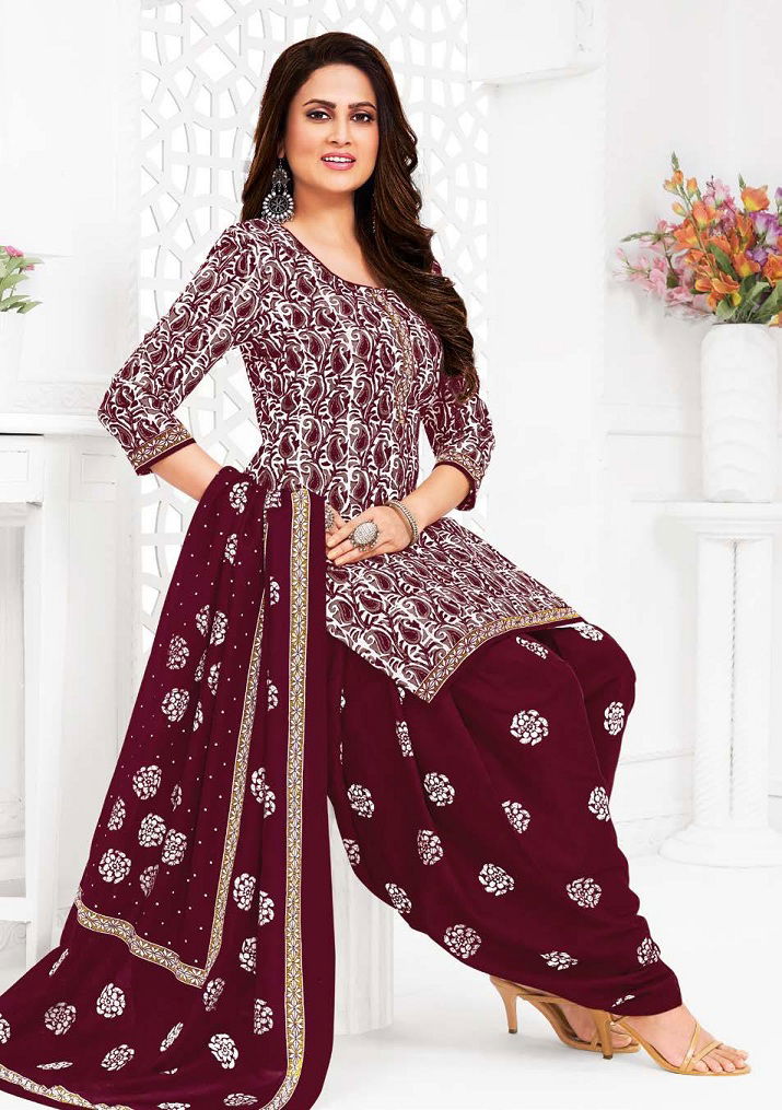 Vaishali Vol 8 By Ganpati Printed Cotton Patiyala Readymade Dress Suppliers In Mumbai
